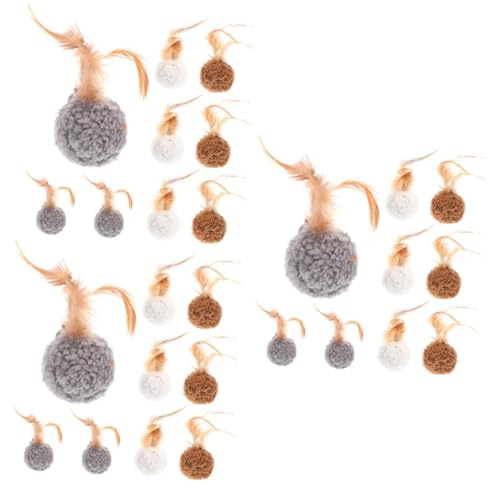 YARNOW 27 STK Plüschkugel Interaktives Katzenspielzeug Kompaktes Katzenspielzeug Kauspielzeug Für Katzen Katzenminze Interaktiv Lustiges Kätzchenspielzeug Katzenspielzeugball Katzenbedarf YARNOW 27 STK Plüschkugel Interaktives Katzenspielzeug Kompaktes Katzenspielzeug Kauspielzeug Für Katzen Katzenminze Interaktiv Lustiges Kätzchenspielzeug Katzenspielzeugball Katzenbedarf von YARNOW