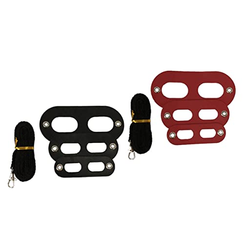 YARNOW Haustier- Und Leinen-Set Für Eidechsen 2 Sets Zugseil Reptilien-eidechsen-zubehör Schwarz/rot von YARNOW