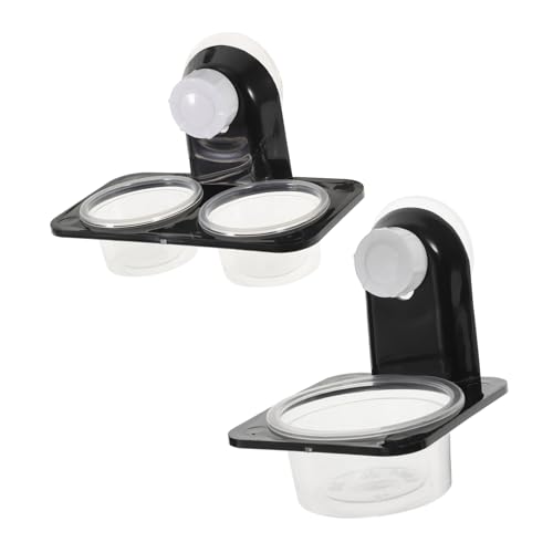 YARNOW 2Sätze Reptilien Futter Und Wasserschalen Teilig Mit Saugnapf Hochwertige Eidechsen Trink Und Futterstation Für Terrarien Und Kleine Haustiere von YARNOW