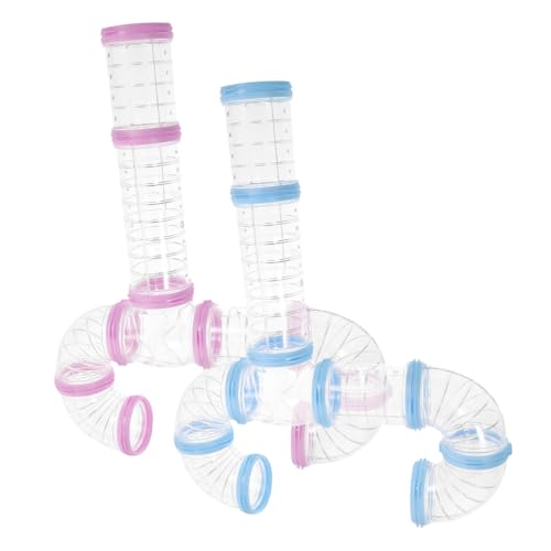 YARNOW 2Sätze Transparente Hamsterröhren DIY Verbindungstunnel für Hamsterkäfige Erweiterbares zur Aktivitäten und Räumlichen Denkens von Hamstern YARNOW 2Sätze Transparente Hamsterröhren DIY Verbindungstunnel für Hamsterkäfige Erweiterbares zur Aktivitäten und Räumlichen Denkens von Hamstern von YARNOW