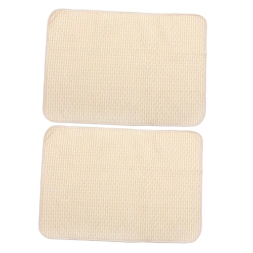 YARNOW Wiederverwendbare Haustier-PIPI-Pads Für Hunde Waschbare Trainingsmatten Auslaufsicher Saugfähig Urin-pad Für Haustiere 50 X 70 cm Kaffeestreifen von YARNOW
