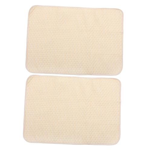 YARNOW Hundematte 2st Futter Für Meerschweinchenkäfige Pet Pee Pads Haustier-PIPI-pad Töpfchen Pads Haustier Bettwäsche Welpen Wurfunterlage Baumwolle Überdimensioniert Babybedarf von YARNOW