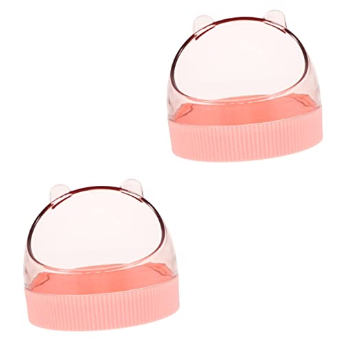 YARNOW 2st Futternapf Für Kleintiere Igel Essen Hasen-Accessoires Hund Wassernapf Hasenschale Wassernapf Für Kaninchen Rattenschüssel Für Den Haushalt Acryl Speiseteller Hamster Rosa von YARNOW