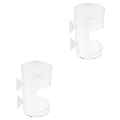 YARNOW 2stücke Fish Feeder Schwimmender Futterring Für Aquarien Praktisches Fütterungstool Für Fische Installieren Und Effizientes Verteilen Von Futter Im Wasser von YARNOW