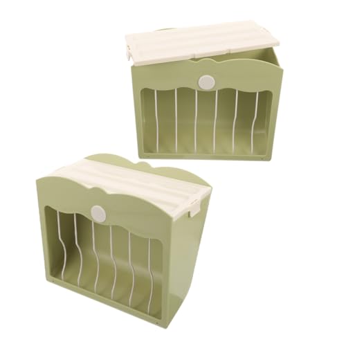 YARNOW 2St Futterstelle für Kaninchen Kaninchenkäfig Liner Hase Mülleimer Träger Käfige Kaninchenfutterautomat Kaninchengrasständer Halter aus Kunststoff Chinchilla-Gestelle Plastik Green YARNOW 2St Futterstelle für Kaninchen Kaninchenkäfig Liner Hase Mülleimer Träger Käfige Kaninchenfutterautomat Kaninchengrasständer Halter aus Kunststoff Chinchilla-Gestelle Plastik Green von YARNOW