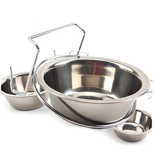 YARNOW 2st Wasserschale Aus Edelstahl Edelstahl-hundenäpfe Welpennapf Hundezwinger Tablett Papageienschale Hundeboxen Futter- Und Wassernapf Für Den Zwinger Langsam Hundekäfig Haustier YARNOW 2st Wasserschale Aus Edelstahl Edelstahl-hundenäpfe Welpennapf Hundezwinger Tablett Papageienschale Hundeboxen Futter- Und Wassernapf Für Den Zwinger Langsam Hundekäfig Haustier von YARNOW