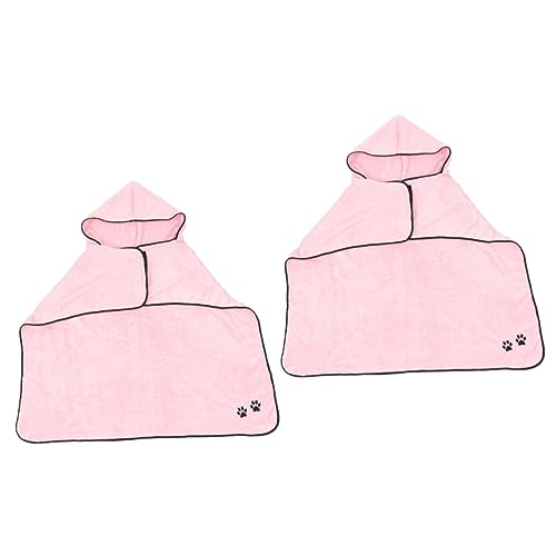 YARNOW 2St Haustier-Bademantel-Handtuch Hund Badetuch Hund duschtuch schnelltrocknend Handtuch schnell trockenes Handtuch Haustier Bademantel Trockentuch für Haustiere Korallenvlies Rosa YARNOW 2St Haustier-Bademantel-Handtuch Hund Badetuch Hund duschtuch schnelltrocknend Handtuch schnell trockenes Handtuch Haustier Bademantel Trockentuch für Haustiere Korallenvlies Rosa von YARNOW