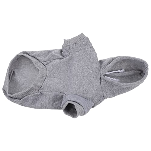 YARNOW 2St Haustier-Hoodie Haustierbekleidung Hunde-Hoodie für kleine Hunde Plüsch-Haustierweste Haustierzubehör Hundezubehör Hundekostü aus Polyester bequemer Hoodie für Haustiere Grey von YARNOW