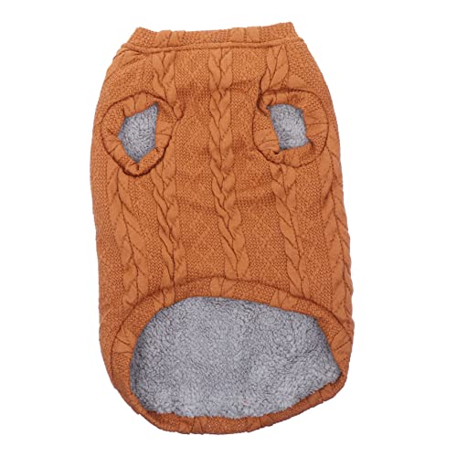 YARNOW 2St Haustier-Pullover warmes Haustierkostüm gestricktes Haustier Warmer Hundepullover hundemantel Dog Raincoat Haustierkleidung Haustier-Hundekleidung Außen gestrickt Coffee von YARNOW