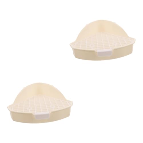YARNOW 2St Haustier Töpfchen Haustierstreubecken Kleintierstreu Kleintier Toilette kleine Haustiertoilette Meerschweinchen Trainer Kleiner Mülleimer Bettpfanne Hase Plastik Weiß YARNOW 2St Haustier Töpfchen Haustierstreubecken Kleintierstreu Kleintier Toilette kleine Haustiertoilette Meerschweinchen Trainer Kleiner Mülleimer Bettpfanne Hase Plastik Weiß von YARNOW