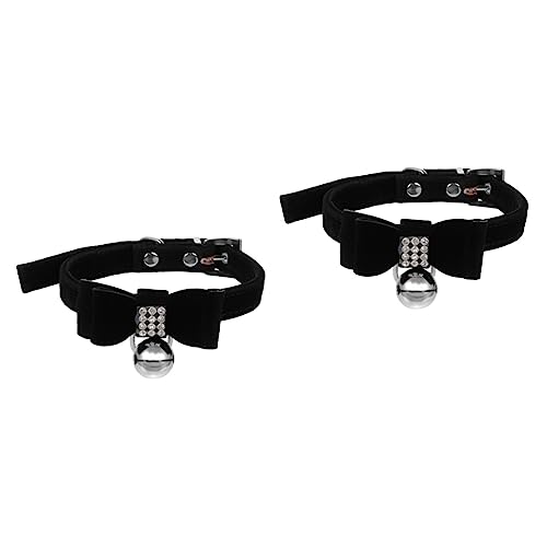 YARNOW 2 Stück Elegantes Haustierhalsband Verstellbares Halsband Mit Schleife Glöckchen Und Strass Bequem Für Den Täglichen Gebrauch Geeignet Für Haustiere YARNOW 2 Stück Elegantes Haustierhalsband Verstellbares Halsband Mit Schleife Glöckchen Und Strass Bequem Für Den Täglichen Gebrauch Geeignet Für Haustiere von YARNOW