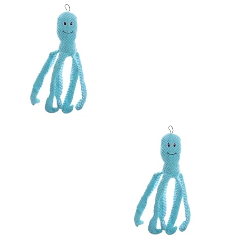 YARNOW 2 Stücke Pet Molaren Werkzeug Quietschende Hund Spielzeug Plüsch Octopus Spielzeug Interaktive Hund Spielen Weiche Molaren Werkzeug von YARNOW
