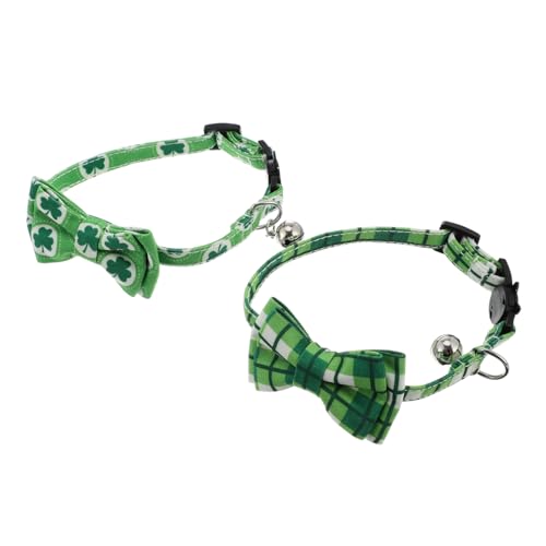 YARNOW Elegantes Katzenhalsband Mit Fliege St. Patricks Day Haustierhalsbänder Bequem Für Ihr Haustier YARNOW Elegantes Katzenhalsband Mit Fliege St. Patricks Day Haustierhalsbänder Bequem Für Ihr Haustier von YARNOW