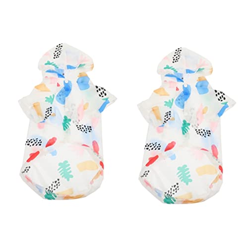 YARNOW 2St Sonnenschutzkleidung für Haustiere kleines Hundeshirt Hund sonnenjacken hundegeschenk hundekleidung UV-Schutz-Shirt für Hunde Kurzarm-Hoodie Sonnenschutzkleidung für Hunde von YARNOW