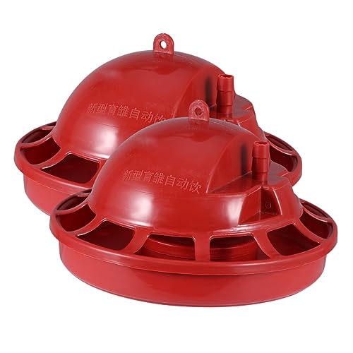 YARNOW 2St Trinkbecher für Geflügelwasser hühner bewässerungssystem Kükenstarter Wachteltrinker Essen geflügel tränke automatischer wasserspender Wassertrinker Kleiner Trinker rot YARNOW 2St Trinkbecher für Geflügelwasser hühner bewässerungssystem Kükenstarter Wachteltrinker Essen geflügel tränke automatischer wasserspender Wassertrinker Kleiner Trinker rot von YARNOW
