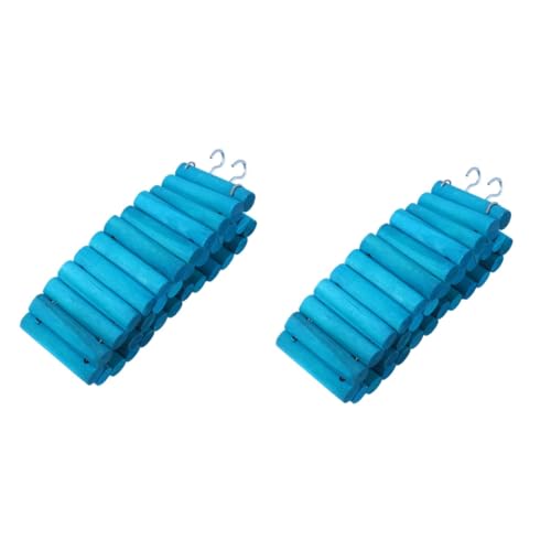 YARNOW 2St Vogelspielzeug zum Aufhängen Hamster-Kletterspielzeug Papageien-Hängespielzeug Kletterleiter für Haustiere Hamster Kletterwand Vogel Holzleiter Haustierholzleiter Bambus Blue YARNOW 2St Vogelspielzeug zum Aufhängen Hamster-Kletterspielzeug Papageien-Hängespielzeug Kletterleiter für Haustiere Hamster Kletterwand Vogel Holzleiter Haustierholzleiter Bambus Blue von YARNOW