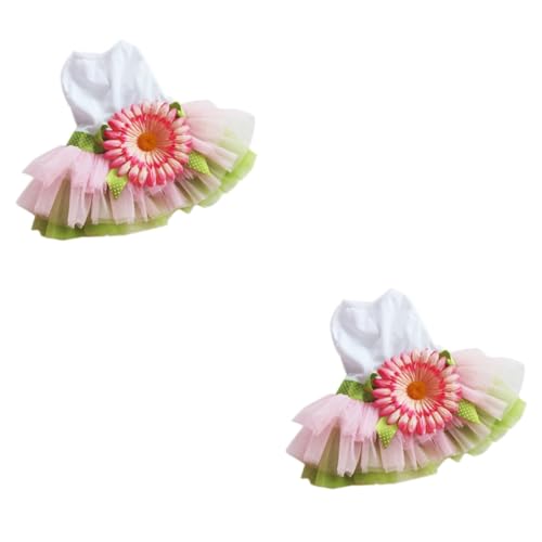 YARNOW 2St hundekleid Sommer hundekleidung hundebekleidung hundekleider Sommerkleidung für Haustiere Blumenröcke Rock Haustier-Blumenkleid Haustierkleidung niedlich Haustierzubehör von YARNOW