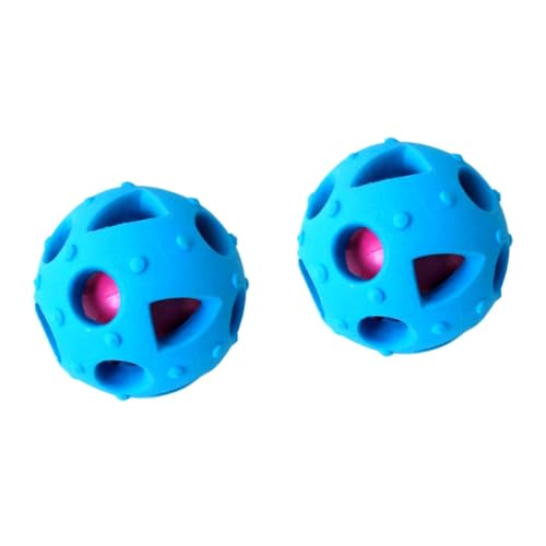 YARNOW 2St Ball behandeln Leckerliball für Hunde verschleißfestes Spielzeug interaktives Spielzeug eat Yourself Healthy Blaue hundeleckereien Lebensmittelspielzeug Leckerli-Ball für Hunde von YARNOW