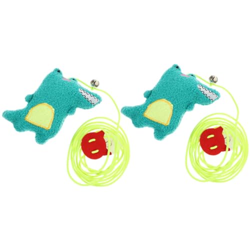 YARNOW 2stücke Interaktives Katzenspielzeug Hängendes Katzen-Spielzeug Mit Cartoon-kätzchen-Design Tragbares Katzenspielzeug Für Täglichen Gebrauch Fördert Bewegung Und von YARNOW