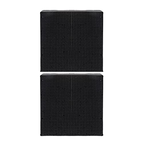 YARNOW 2St zur Wasseraufbereitung Netz Schwämme Würfel wasserreiniger hauswasserfilter Wasserfilterwerkzeug für Aquarien Wasserqualitätsfilter für Aquarien Holzkohle Black von YARNOW