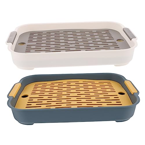 YARNOW 2er-Box Kaninchentoilette Drinnen Plastiktoilette Für Meerschweinchen Bunny-Trainer-Toilette Kleine Haustiertoilette Waschbare Hasentoilette Anti-Fall-Bunny-Toilette Pp YARNOW 2er-Box Kaninchentoilette Drinnen Plastiktoilette Für Meerschweinchen Bunny-Trainer-Toilette Kleine Haustiertoilette Waschbare Hasentoilette Anti-Fall-Bunny-Toilette Pp von YARNOW