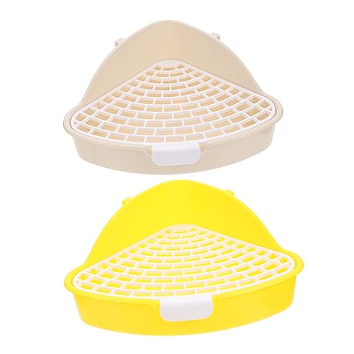 YARNOW 2Er-Box Kaninchentoilette Katze Töpfchen tragbare Kommode Ecke Hamster Haustier Meerschweinchen Töpfchen Katzenklo für Katzen Tierhandlung Mülleimer Kaninchennest Eichhörnchen Hase YARNOW 2Er-Box Kaninchentoilette Katze Töpfchen tragbare Kommode Ecke Hamster Haustier Meerschweinchen Töpfchen Katzenklo für Katzen Tierhandlung Mülleimer Kaninchennest Eichhörnchen Hase von YARNOW