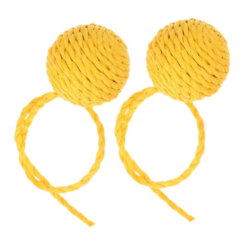 YARNOW 2pcs Katzenkratzen Nach Dem Austausch Mit Sisalball Vielseitige Katzenspielzeugkatze Kratzspielzeug Für Innenkatzen von YARNOW