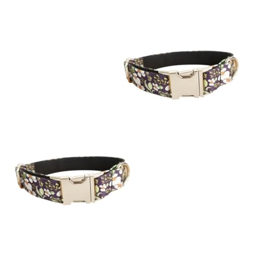 YARNOW 2stücke Printed Pet Halsband Mit Metallknopf Verstellbares Langlebiges Und Modisches Hundehalsband Für Kleine Hunde Und Schwarze s YARNOW 2stücke Printed Pet Halsband Mit Metallknopf Verstellbares Langlebiges Und Modisches Hundehalsband Für Kleine Hunde Und Schwarze s von YARNOW
