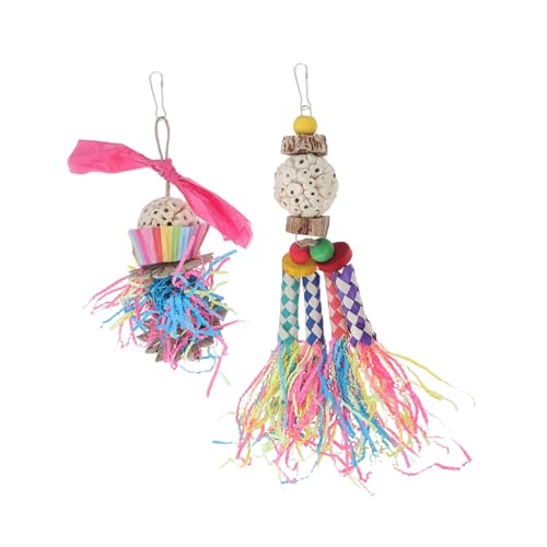 YARNOW Käfig Vogel Futtersuche Spielzeug Set 2 Stücke Kauen Schredder Spielzeug Für Papageien Aras Conures Vogel Aktivität Mental YARNOW Käfig Vogel Futtersuche Spielzeug Set 2 Stücke Kauen Schredder Spielzeug Für Papageien Aras Conures Vogel Aktivität Mental von YARNOW