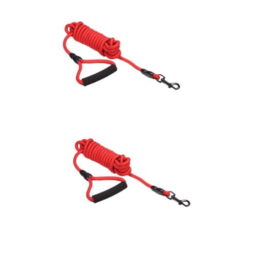 YARNOW 2st Haustierleine Trainingsleine Für Hunde Strapazierfähige Riemen Hund Zieht Seil Laufleine Traktionsband Hund Gürtel Leine Hochleistungsleine Nylon Leinen Hundeleine Schwer Rot YARNOW 2st Haustierleine Trainingsleine Für Hunde Strapazierfähige Riemen Hund Zieht Seil Laufleine Traktionsband Hund Gürtel Leine Hochleistungsleine Nylon Leinen Hundeleine Schwer Rot von YARNOW