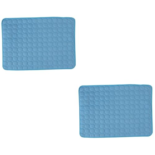 YARNOW 2st Haustiermatte Hund Schlafmatte Hundebett Matte Haustierkühlmatte Für Katzen Sommerkühlmatte Für Kühlmatte Kleine Tierdecke Haustierzubehör Hundekissen Futternapf Für Igel Blue YARNOW 2st Haustiermatte Hund Schlafmatte Hundebett Matte Haustierkühlmatte Für Katzen Sommerkühlmatte Für Kühlmatte Kleine Tierdecke Haustierzubehör Hundekissen Futternapf Für Igel Blue von YARNOW