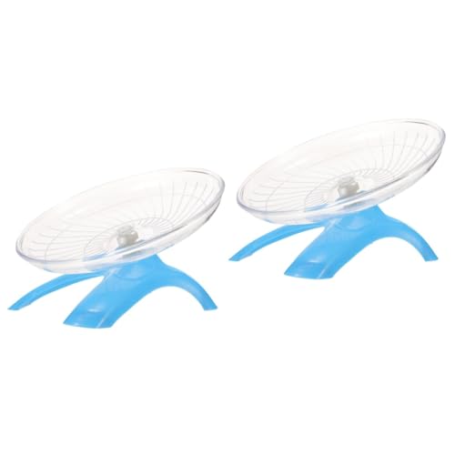 YARNOW 2st Laufradspielzeug Spielzeuge Chinchilla-Rad Hamsterräder Rennmausrad Rennmäuse-Rad Meerschweinchen-laufrad Lautloses Igelrad Goldener Zubehör Plastik von YARNOW
