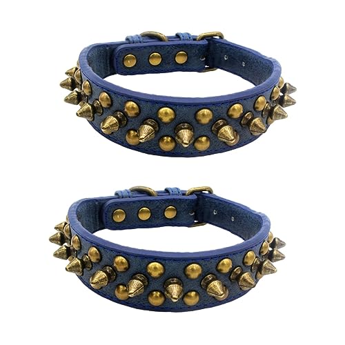 YARNOW 2st Nieten Hundehalsband Kettennieten Für Hunde Kragen in Xs-größe Französische Bulldogge Nieten Personalisiertes Halsband Katzenhalsband Outdoor-Kragen Bequemer Kragen YARNOW 2st Nieten Hundehalsband Kettennieten Für Hunde Kragen in Xs-größe Französische Bulldogge Nieten Personalisiertes Halsband Katzenhalsband Outdoor-Kragen Bequemer Kragen von YARNOW
