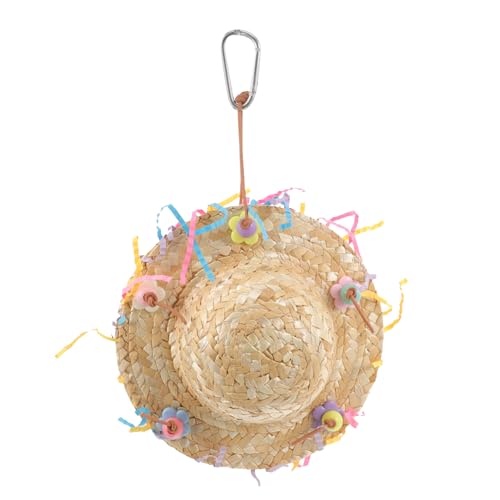 YARNOW 2stücke Papageien Spielzeug Gewebtem Material Hängendes Kauspielzeug Für Vögel Und Strapazierfähig Und Beschäftigt Ihre Haustiere Und Schützt Käfige von YARNOW