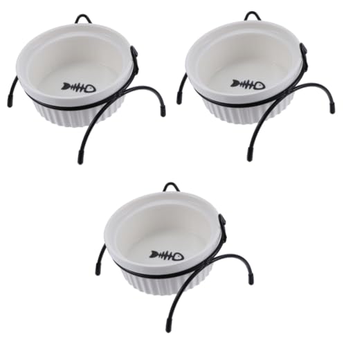YARNOW 3 STK Haustiernapf pet Feeder pet Bowl Wasserspender für Katzen Fressnapf für Haustiere Katzennäpfe Katzennapf Trinknapf für Haustiere Futternapf für Katzen Halswirbelsäule Keramik YARNOW 3 STK Haustiernapf pet Feeder pet Bowl Wasserspender für Katzen Fressnapf für Haustiere Katzennäpfe Katzennapf Trinknapf für Haustiere Futternapf für Katzen Halswirbelsäule Keramik von YARNOW