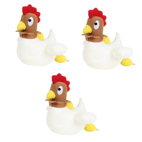 YARNOW 3 STK Henne Eier Spielzeug Plüschtiere Plüschfigurenspielzeug Hunde-Puzzle-Spender-Spielzeug Hühnerspielzeug Hühnerhaustierspielzeug Fütterungsunterlage Baumwolle Fehlende Nahrung YARNOW 3 STK Henne Eier Spielzeug Plüschtiere Plüschfigurenspielzeug Hunde-Puzzle-Spender-Spielzeug Hühnerspielzeug Hühnerhaustierspielzeug Fütterungsunterlage Baumwolle Fehlende Nahrung von YARNOW