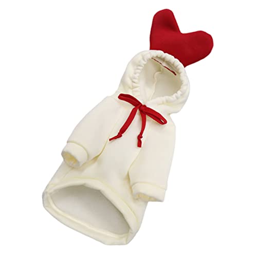 YARNOW 3-teiliges Warmes Haustier-Kapuzenpullover-Set Für Hunde Und Katzen Herbstmantel Stilvolle Kostüme Leicht Anzuziehen Foto-Requisite Festliches Haustier-Outfit von YARNOW