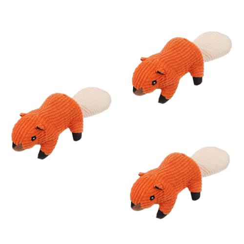 YARNOW 3 STK Puppe Schreiende Tierspielzeuge Kauspielzeug Für Haustiere Quietschendes Kauspielzeug Zähneknirschendes Spielzeug Für Welpen Haustier Spielzeug Haustierzubehör Plüsch Kauen von YARNOW