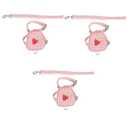 YARNOW 3 Sets Hund Und Leine Set Komfortable Weste Leine Für Welpen Haustier Walking Seil YARNOW 3 Sets Hund Und Leine Set Komfortable Weste Leine Für Welpen Haustier Walking Seil von YARNOW