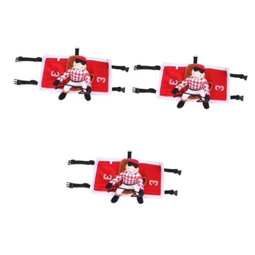 YARNOW 3 Sätze Hundekleidung hundebekleidung Dog Clothes Reiter Hund kostü Hunde-Sweatshirt Kleider Hundekostü aus Baumwolle hundekostü Kleidung der Hund Verwandlungs-Outfit Kostüme von YARNOW