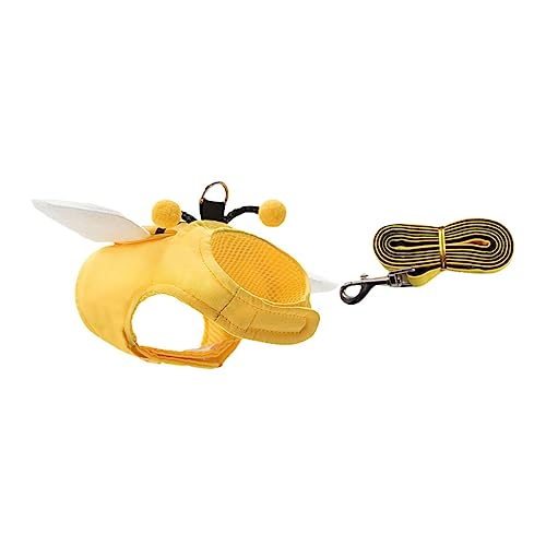 YARNOW 3 Sätze Hundeleine Outfit Für ädchen Guinea-Geschirr-Leine Hundekostü Leine Hemdkleid Strapskleid Bienenanzug Hundewestengeschirr Tankini Für ädchen Haustier Netz Kettenblatt von YARNOW