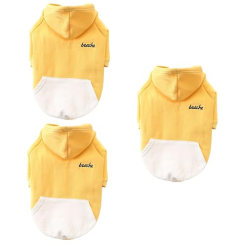 YARNOW 3 Sätze Hundepullover Blusen aus Baumwolle Hundejacken Jacke Kostüm hundemantel Dog Raincoat Kleidung Kleider Warmer Hoodie Haustierzubehör der Hund Kapuzenpullover Jacke mit Hut YARNOW 3 Sätze Hundepullover Blusen aus Baumwolle Hundejacken Jacke Kostüm hundemantel Dog Raincoat Kleidung Kleider Warmer Hoodie Haustierzubehör der Hund Kapuzenpullover Jacke mit Hut von YARNOW