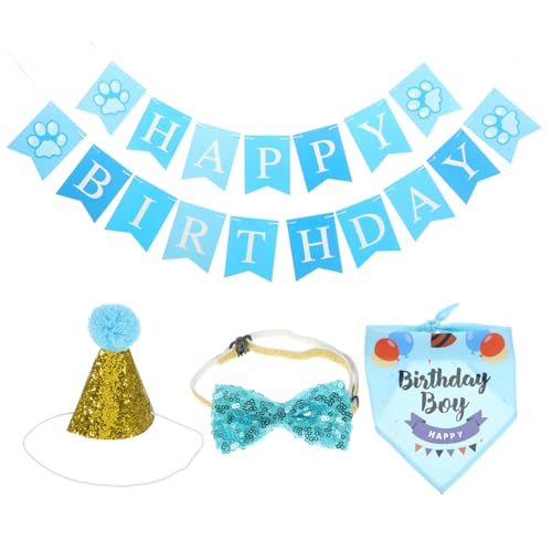 YARNOW 3 Sätze Katze Geburtstagsgeschenk Geburtstagsfeier Dekoration Alles Zum Geburtstag Party Hintergrund Alles Zum Geburtstag Dekorationen Haustier Fliege Blue Baumwolle YARNOW 3 Sätze Katze Geburtstagsgeschenk Geburtstagsfeier Dekoration Alles Zum Geburtstag Party Hintergrund Alles Zum Geburtstag Dekorationen Haustier Fliege Blue Baumwolle von YARNOW