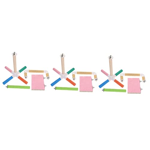 YARNOW 3 Sätze Papagei Spielzeug Käfig Vogel Barsch Spielset aus Holz Vogelspielzeug vogelkäfig zubehör Spielzeuge Bissfestes Papageienspielzeug bissfester Papageienbarsch Papageienvogel YARNOW 3 Sätze Papagei Spielzeug Käfig Vogel Barsch Spielset aus Holz Vogelspielzeug vogelkäfig zubehör Spielzeuge Bissfestes Papageienspielzeug bissfester Papageienbarsch Papageienvogel von YARNOW