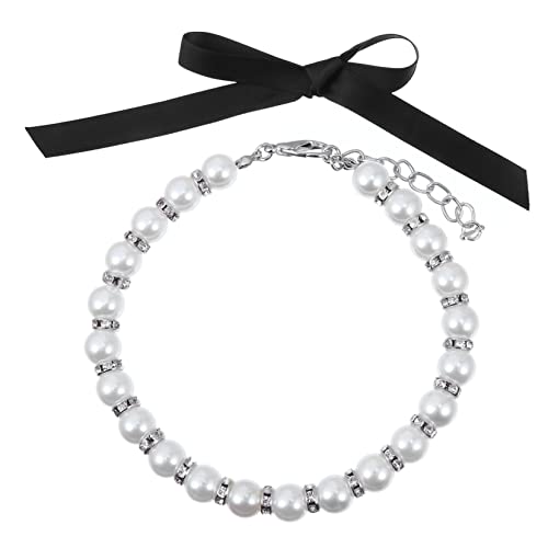 YARNOW 3 Sets Elegante Hundehalskette Haustierschmuck Halsband Verstellbarer Verschluss Für Katzenhochzeitshalsband von YARNOW