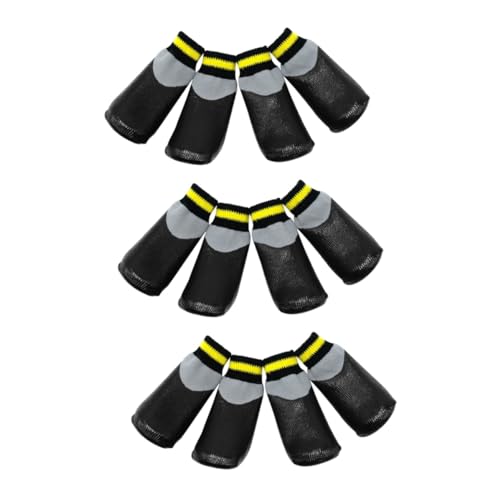 YARNOW 3 Sets Hundeschuhe Regenstiefel Socken Schneestiefel - Gummi Größe 3 Schwarz Set YARNOW 3 Sets Hundeschuhe Regenstiefel Socken Schneestiefel - Gummi Größe 3 Schwarz Set von YARNOW