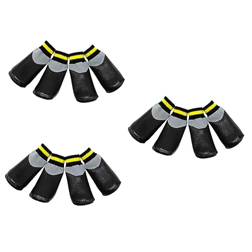 YARNOW 3er Set Hundeschuhe Booties Socken Schuhe - Gummisocken Für Pfoten Größe 7 Schwarz YARNOW 3er Set Hundeschuhe Booties Socken Schuhe - Gummisocken Für Pfoten Größe 7 Schwarz von YARNOW