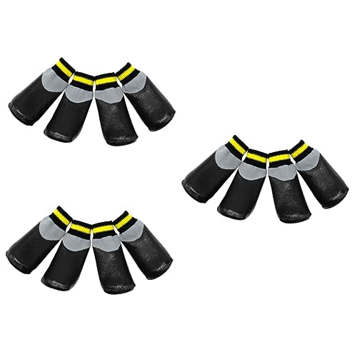 YARNOW 3 Sets - Hundeschuhe Booties Socken Für Hunde Welpen Pfoten Schuhe Größe 5 Schwarz YARNOW 3 Sets - Hundeschuhe Booties Socken Für Hunde Welpen Pfoten Schuhe Größe 5 Schwarz von YARNOW