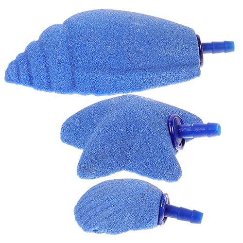 YARNOW 3stücke Teiliges Luftstein Aquarien Sprudelstein Zur Erhöhung des Sauerstoffgehalts Dekoration Seestern Schnecken Und Muschelform Geeignet Für Süß Und Salzwasseraquarien von YARNOW