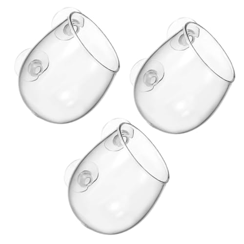 YARNOW 3 Stück Aquarium Pflanzenhalter mit Starkem Saugnapf Transparente Glas Pflanztöpfe für Süß Meerwasseraquarien für Kleine Wasserpflanzen und Unterwasserbegrünung YARNOW 3 Stück Aquarium Pflanzenhalter mit Starkem Saugnapf Transparente Glas Pflanztöpfe für Süß Meerwasseraquarien für Kleine Wasserpflanzen und Unterwasserbegrünung von YARNOW